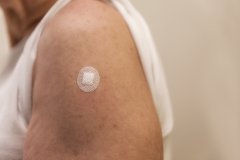Impfen Arm mit Pflaster
