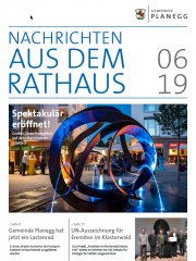 Titelseite Rathausnachrichten Juni 2019
