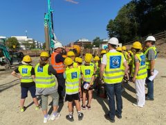 Baustellenbesichtigung Grundschule Planegg